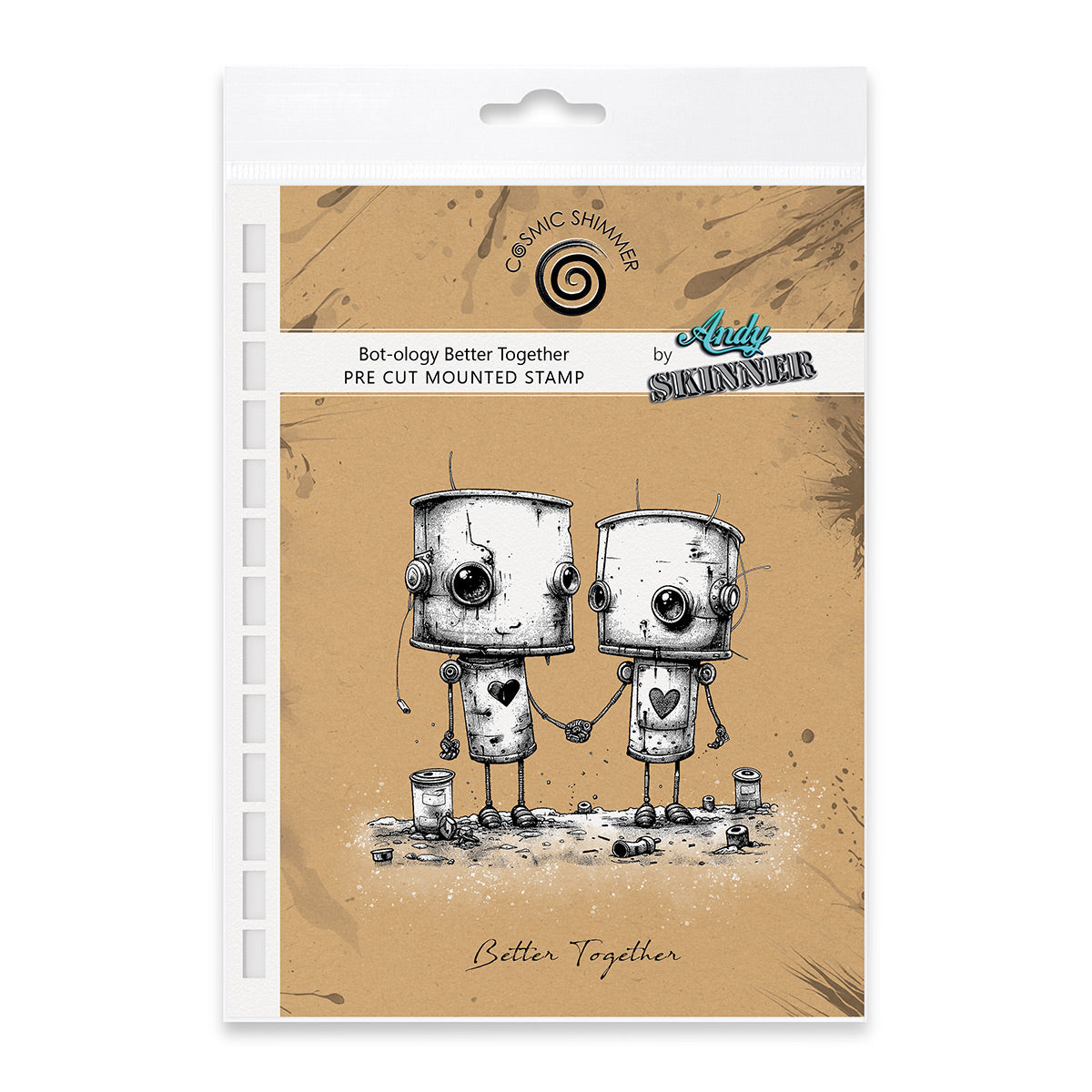 Bot-ology Better Together Pre Cut Rubber Stamp Set by Andy Skinner