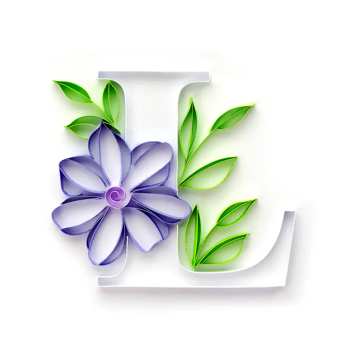 Floral Alphabet Collection Paper Quilling Template Pad