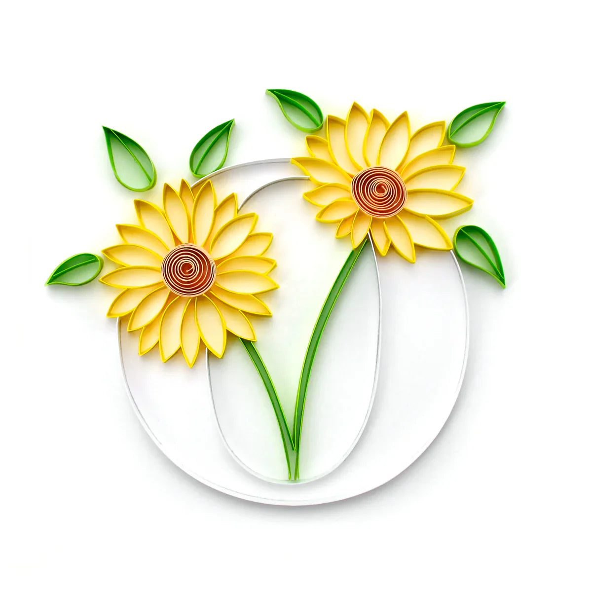 Floral Alphabet Collection Paper Quilling Template Pad