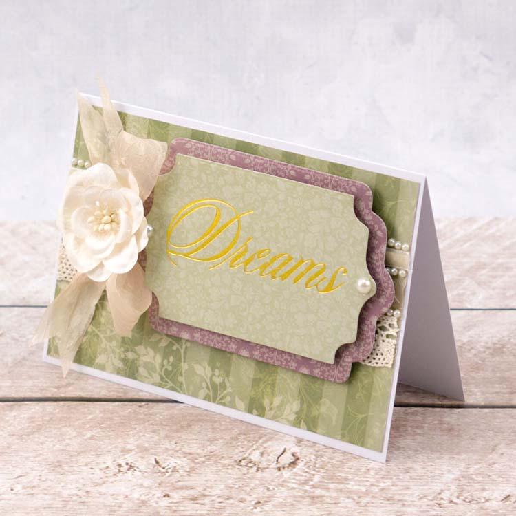 Couture Creations Hotfoil Stamp - Dreams Sentiment