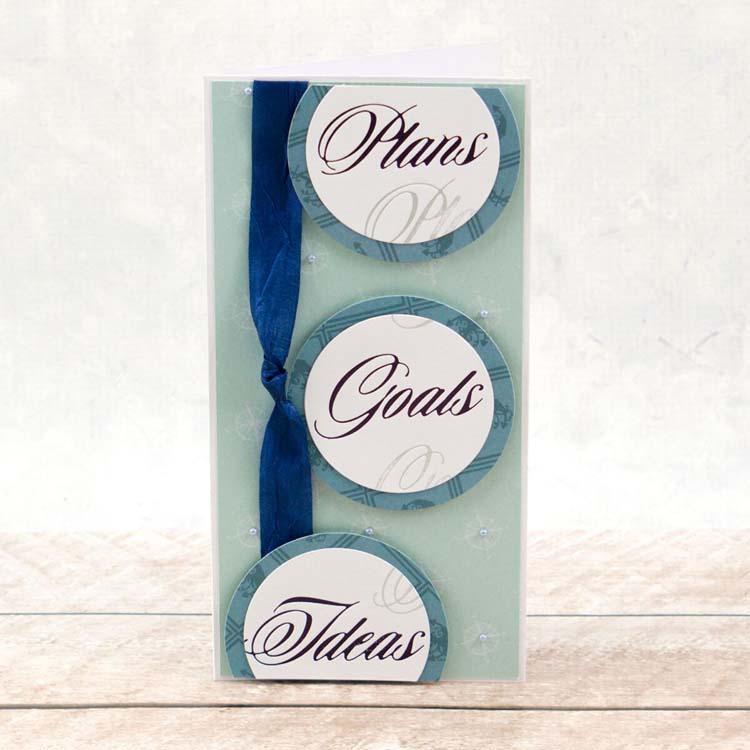 Couture Creations Hotfoil Stamp - Ideas, Goals, Plans Sentiment
