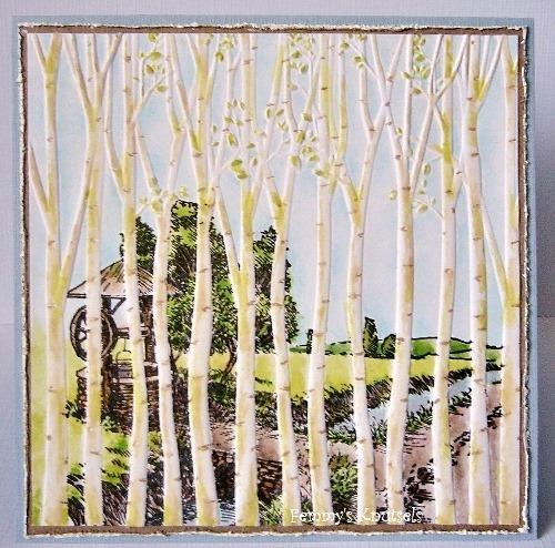 Nellie Embossing 3D Folder - Trees