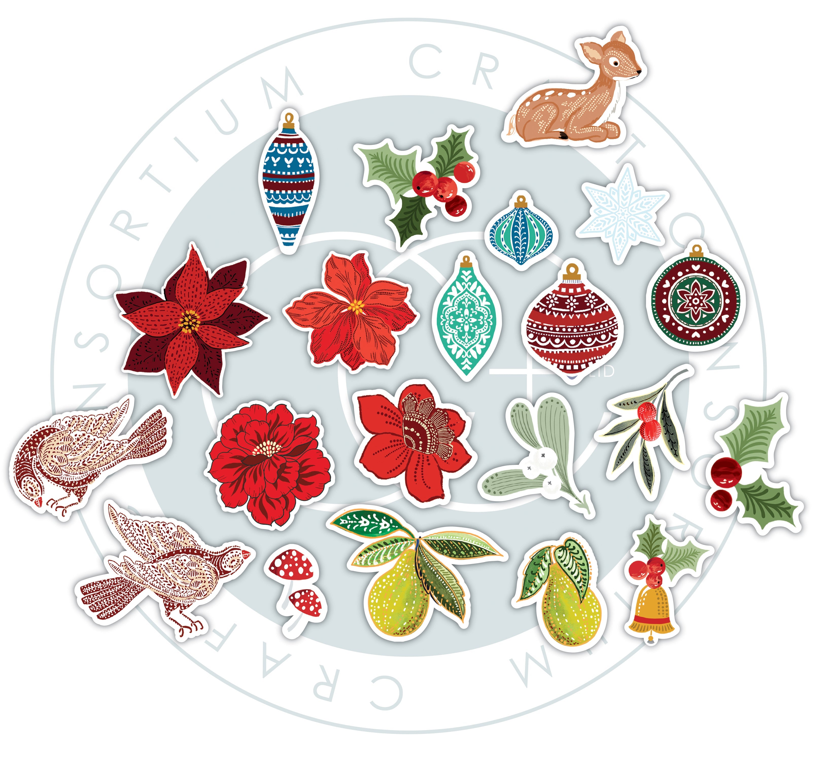 Craft Consortium Tis the Season - Chipboard Ephemera