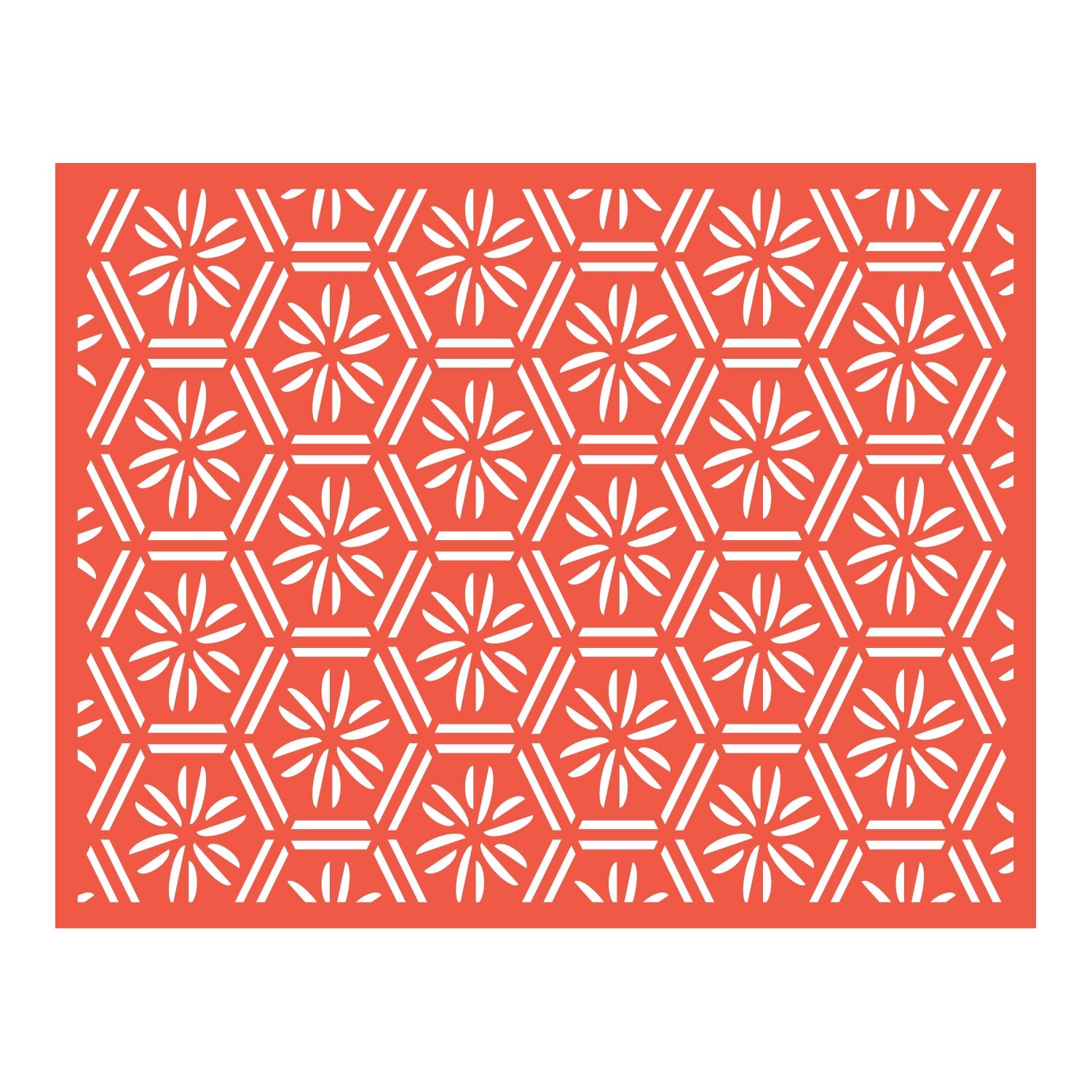 Geometric Floral Background Cutting Die Set (1pc)