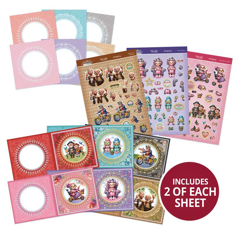 Delightful Golden Oldies Decoupage Card Kit