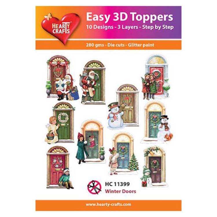 Hearty Crafts Easy 3D Toppers - Winter Doors
