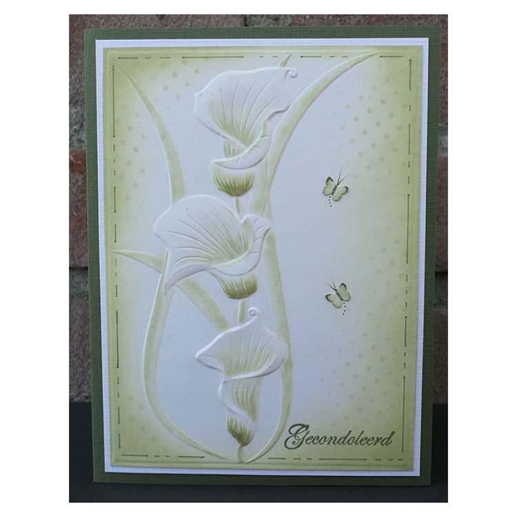 Nellie's Choice 4 x 6  3D Embossing Folder Arums