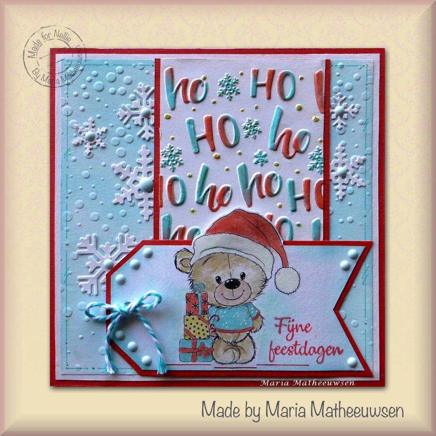 3D Embossing Folder Square - Ho Ho