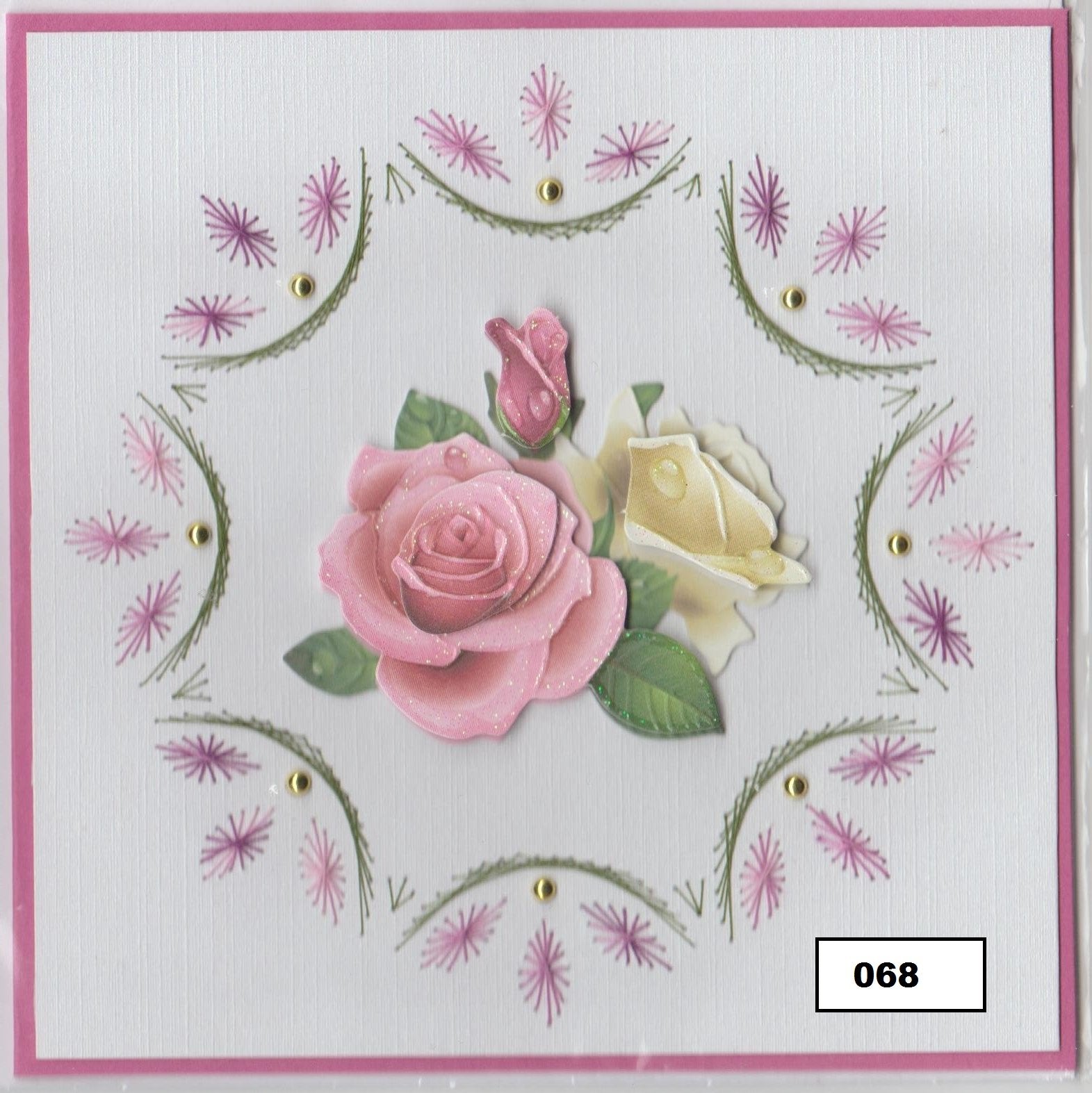 Laura's Design Digital Embroidery Pattern - Floral Wreath